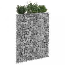 vidaXL trapéz alakú horganyzott acél gabion magaságyás 80x20x100 cm kerti tárolás