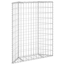 vidaXL trapéz alakú horganyzott acél gabion magaságyás 80x20x100 cm (145652) kerti tárolás