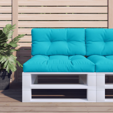 vidaXL Türkizkék szövet raklappárna 70 x 40 x 12 cm (360600) kerti bútor