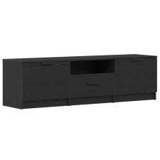vidaXL TV Szekrény - Fekete tölgy - 140x35x40 cm - Műanyagból készült (862088) bútor