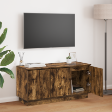 vidaXL TV Szekrény Füstölt Tölgy 100x38x49 cm Mérnöki Fa bútor