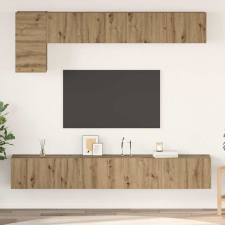 vidaXL TV szekrény garnitúra 5 pcs kézműves tölgy Közepes 100 cm bútor