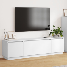 vidaXL TV szekrény LED világítással Fehér 180x38x49 cm Mérnöki Fa bútor