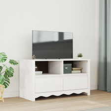 vidaXL TV Szekrény "DRAMMEN" Fehér 99x43x55 cm Tömbfa Fenyő bútor