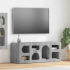 vidaXL TV szekrény Szürke Sonoma 100 x 35 x 40 cm Faanyag