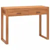 vidaXL Újrahasznosított tíkfa íróasztal 2 fiókkal 100 x 40 x 75 cm