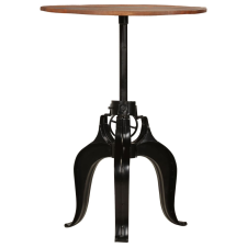 vidaXL újrahasznosított tömör fa bárasztal 75 x (76-110) cm bútor