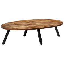 vidaXL újrahasznosított tömör tíkfa dohányzóasztal 120 x 60 x 30 cm bútor