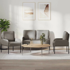vidaXL Ülőgarnitúrák párnával 3 pcs Tópszínű 115 x 56 x 80 cm Furnér bútor