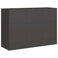 vidaXL ültetvény fekete 120x40x80 cm hidegen hengerelt acélból (860717) kerti tárolás