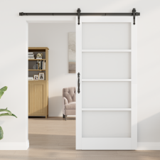 vidaXL Üvegajtó "ORKDAL" Fehér 93x202x4 cm nyílászáró