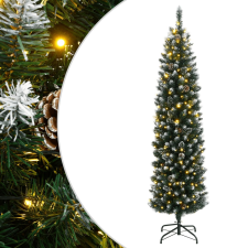vidaXL vékony műkarácsonyfa 150 LED-del 150 cm karácsonyi dekoráció