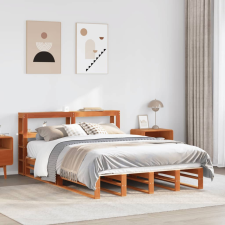 vidaXL viaszbarna tömör fenyőfa ágy matrac nélkül 120 x 190 cm ágy és ágykellék