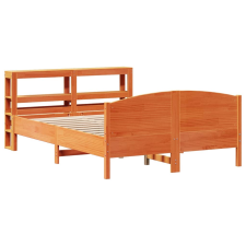 vidaXL viaszbarna tömör fenyőfa ágy matrac nélkül 120 x 200 cm (3306230) ágy és ágykellék