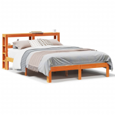 vidaXL viaszbarna tömör fenyőfa ágy matrac nélkül 135 x 190 cm ágy és ágykellék