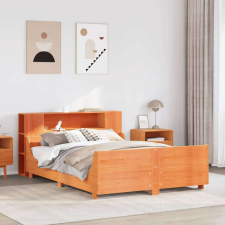 vidaXL viaszbarna tömör fenyőfa ágy matrac nélkül 150 x 200 cm ágy és ágykellék
