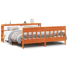 vidaXL viaszbarna tömör fenyőfa ágy matrac nélkül 180 x 200 cm ágy és ágykellék
