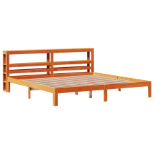 vidaXL viaszbarna tömör fenyőfa ágy matrac nélkül 180 x 200 cm (3306068) ágy és ágykellék