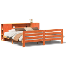 vidaXL viaszbarna tömör fenyőfa ágy matrac nélkül 180 x 200 cm (3309889) ágy és ágykellék