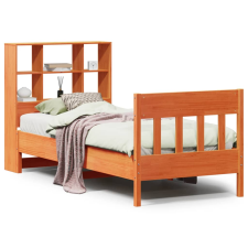 vidaXL viaszbarna tömör fenyőfa ágy matrac nélkül 75 x 190 cm (3323247) ágy és ágykellék