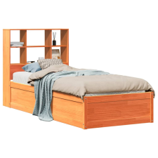 vidaXL viaszbarna tömör fenyőfa ágy matrac nélkül 75 x 190 cm (3323481) ágy és ágykellék