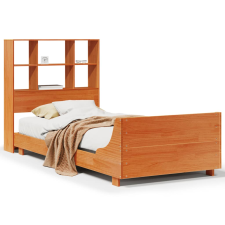 vidaXL viaszbarna tömör fenyőfa ágy matrac nélkül 75 x 190 cm (3323715) ágy és ágykellék