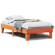 vidaXL viaszbarna tömör fenyőfa ágy matrac nélkül 75 x 190 cm (855381) ágy és ágykellék