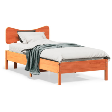 vidaXL viaszbarna tömör fenyőfa ágy matrac nélkül 90 x 190 cm ágy és ágykellék