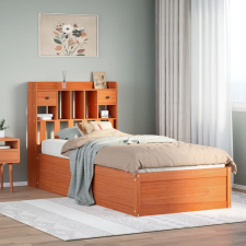 vidaXL viaszbarna tömör fenyőfa ágy matrac nélkül 90 x 200 cm ágy és ágykellék