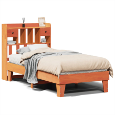 vidaXL viaszbarna tömör fenyőfa ágy matrac nélkül 90 x 200 cm (3308854) ágy és ágykellék