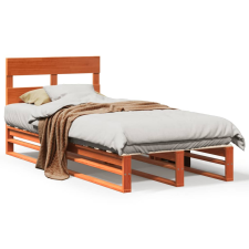 vidaXL viaszbarna tömör fenyőfa ágy matrac nélkül 90 x 200 cm (850796) ágy és ágykellék