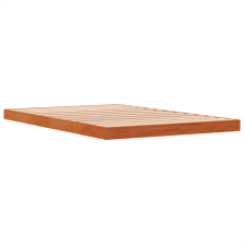 vidaXL viaszbarna tömör fenyőfa ágykeret 120 x 190 cm ágy és ágykellék
