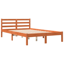 vidaXL viaszbarna tömör fenyőfa ágykeret 120 x 200 cm (844144) ágy és ágykellék