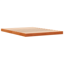 vidaXL viaszbarna tömör fenyőfa ágykeret 140 x 190 cm ágy és ágykellék