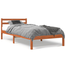 vidaXL viaszbarna tömör fenyőfa ágykeret 90 x 200 cm ágy és ágykellék