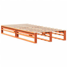 vidaXL viaszbarna tömör fenyőfa ágykeret 90 x 200 cm (850835) ágy és ágykellék