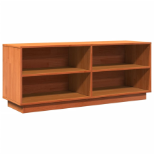 vidaXL viaszbarna tömör fenyőfa cipőszekrény 110 x 34 x 45 cm bútor
