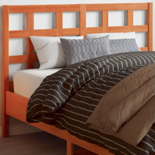 vidaXL viaszbarna tömör fenyőfa fejtámla 135 cm ágy és ágykellék