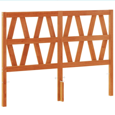 vidaXL viaszbarna tömör fenyőfa fejtámla 135 cm (844303) ágy és ágykellék