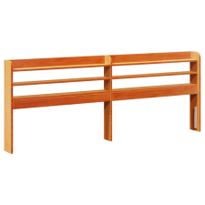 vidaXL viaszbarna tömör fenyőfa fejtámla polcokkal 180 cm (850943) ágy és ágykellék