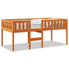 vidaXL viaszbarna tömör fenyőfa gyerekágy matrac nélkül 75 x 190 cm (855023) ágy és ágykellék