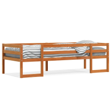 vidaXL viaszbarna tömör fenyőfa gyerekágykeret 90 x 190 cm ágy és ágykellék