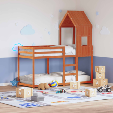 vidaXL viaszbarna tömör fenyőfa gyerekágytető 60 x 89 x 134,5 cm ágy és ágykellék