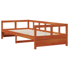 vidaXL viaszbarna tömör fenyőfa kanapéágy 80 x 200 cm (854960) ágy és ágykellék