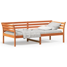vidaXL viaszbarna tömör fenyőfa kanapéágy 90 x 200 cm ágy és ágykellék