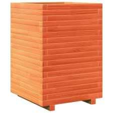 vidaXL viaszbarna tömör fenyőfa kerti virágláda 50x50x72 cm kerti tárolás