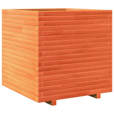 vidaXL viaszbarna tömör fenyőfa kerti virágláda 70x70x72 cm kerti tárolás