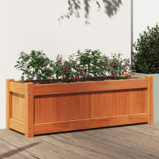 vidaXL viaszbarna tömör fenyőfa kerti virágláda 90 x 31 x 31 cm kerti tárolás