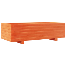 vidaXL viaszbarna tömör fenyőfa kerti virágláda 90 x 90 x 23 cm kerti tárolás