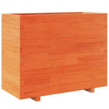 vidaXL viaszbarna tömör fenyőfa kerti virágláda 90x40x72,5 cm kerti tárolás